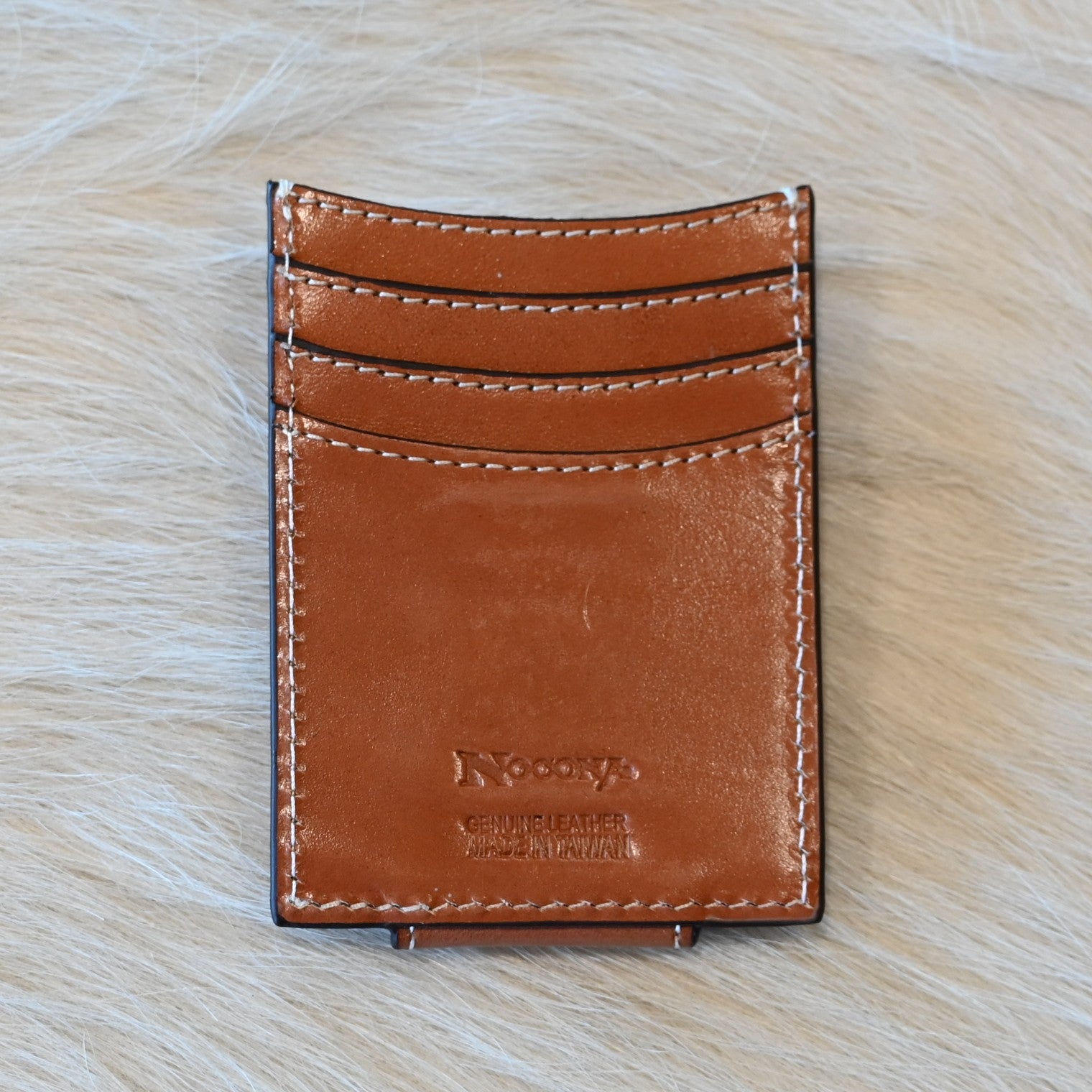 View of back of wallet