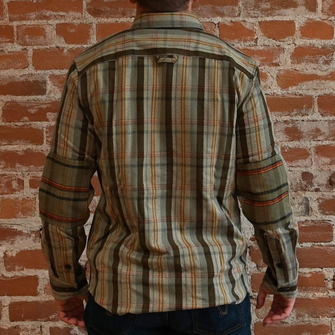 View of back of shirt