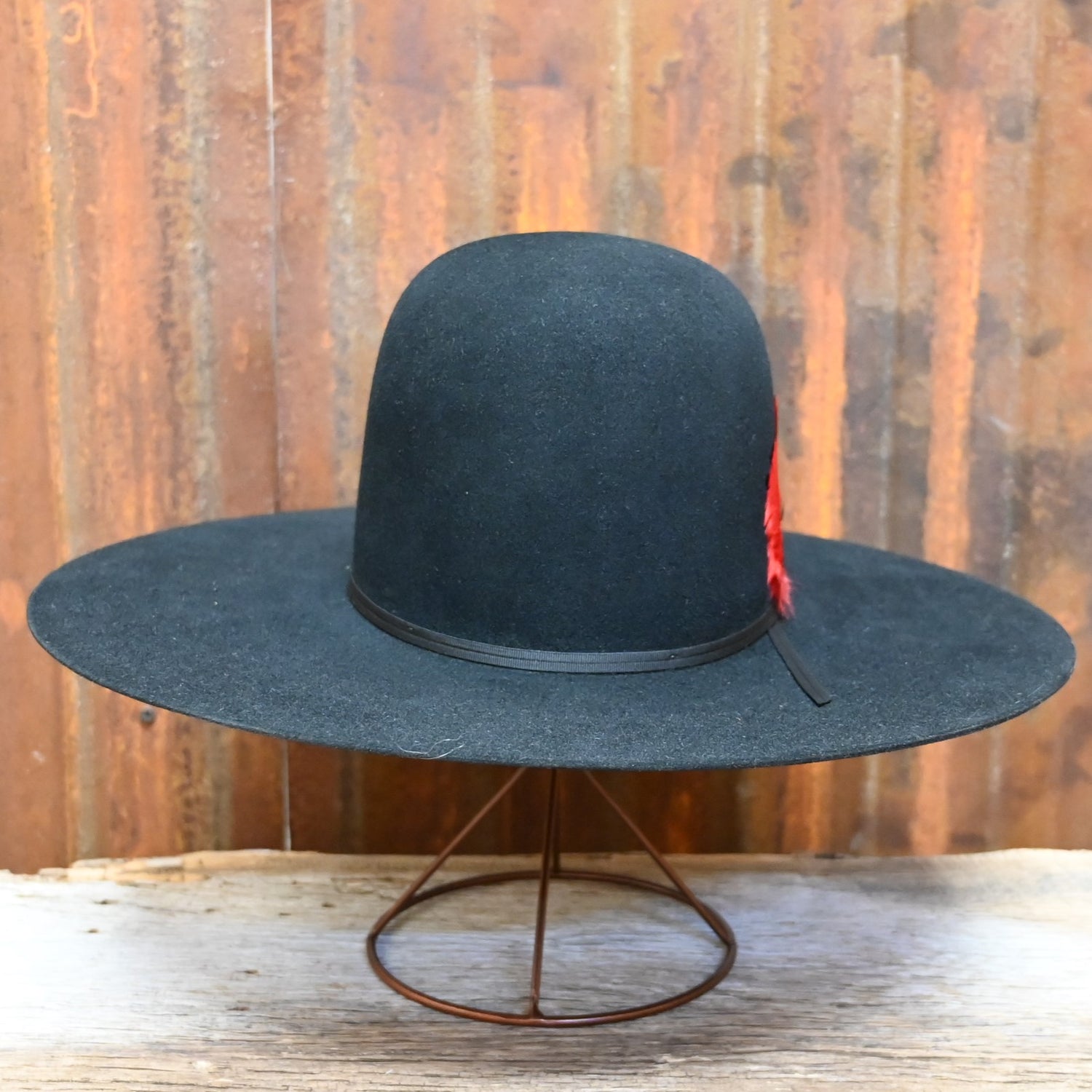 View of front of hat