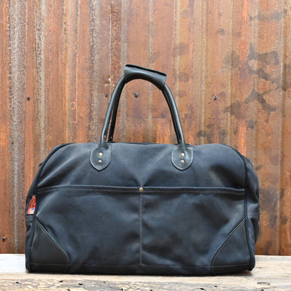 Curtis Carry On Flight Bag in Heritage Black view of back