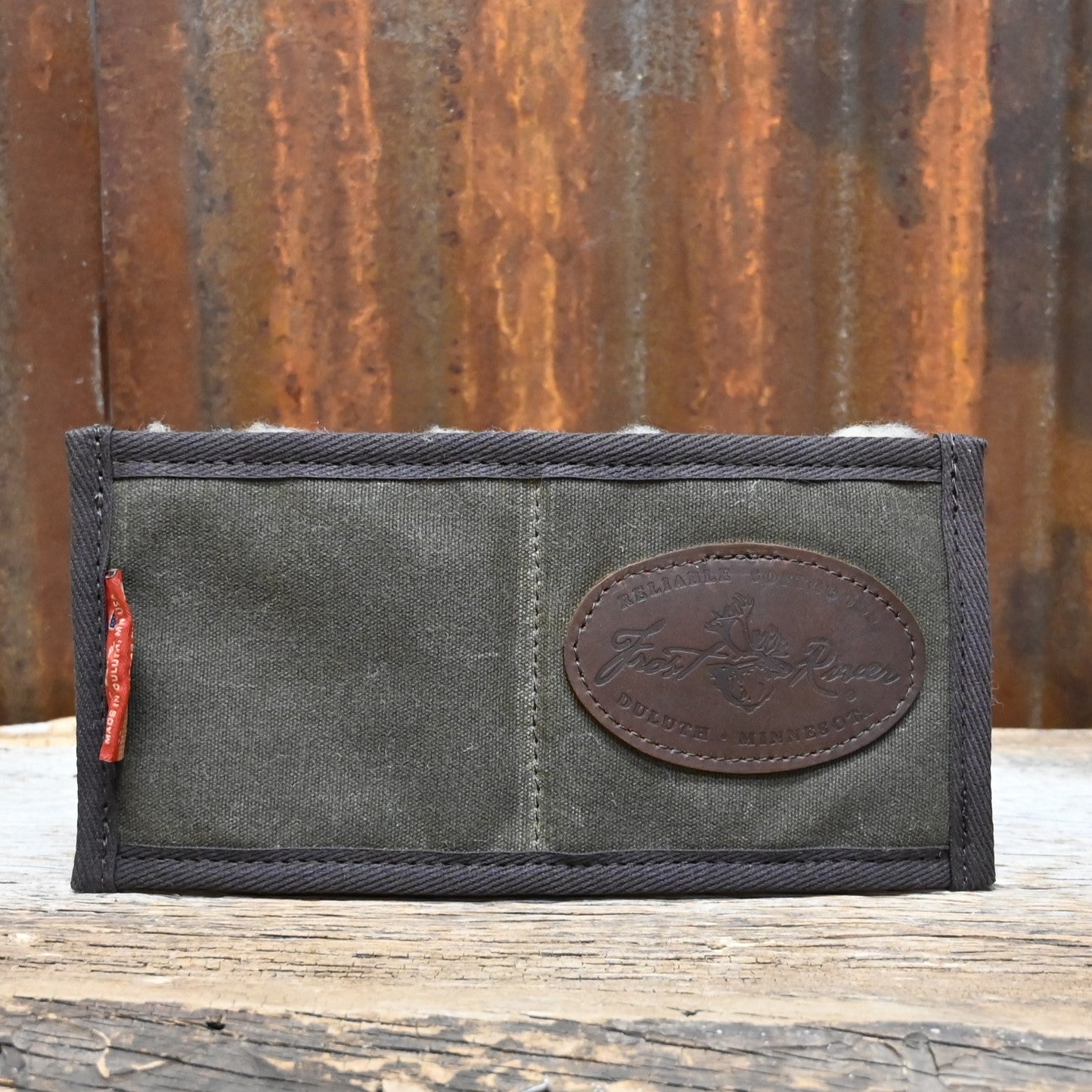 Bi Fold Fly Wallet W/Sherpa Lining view of wallet