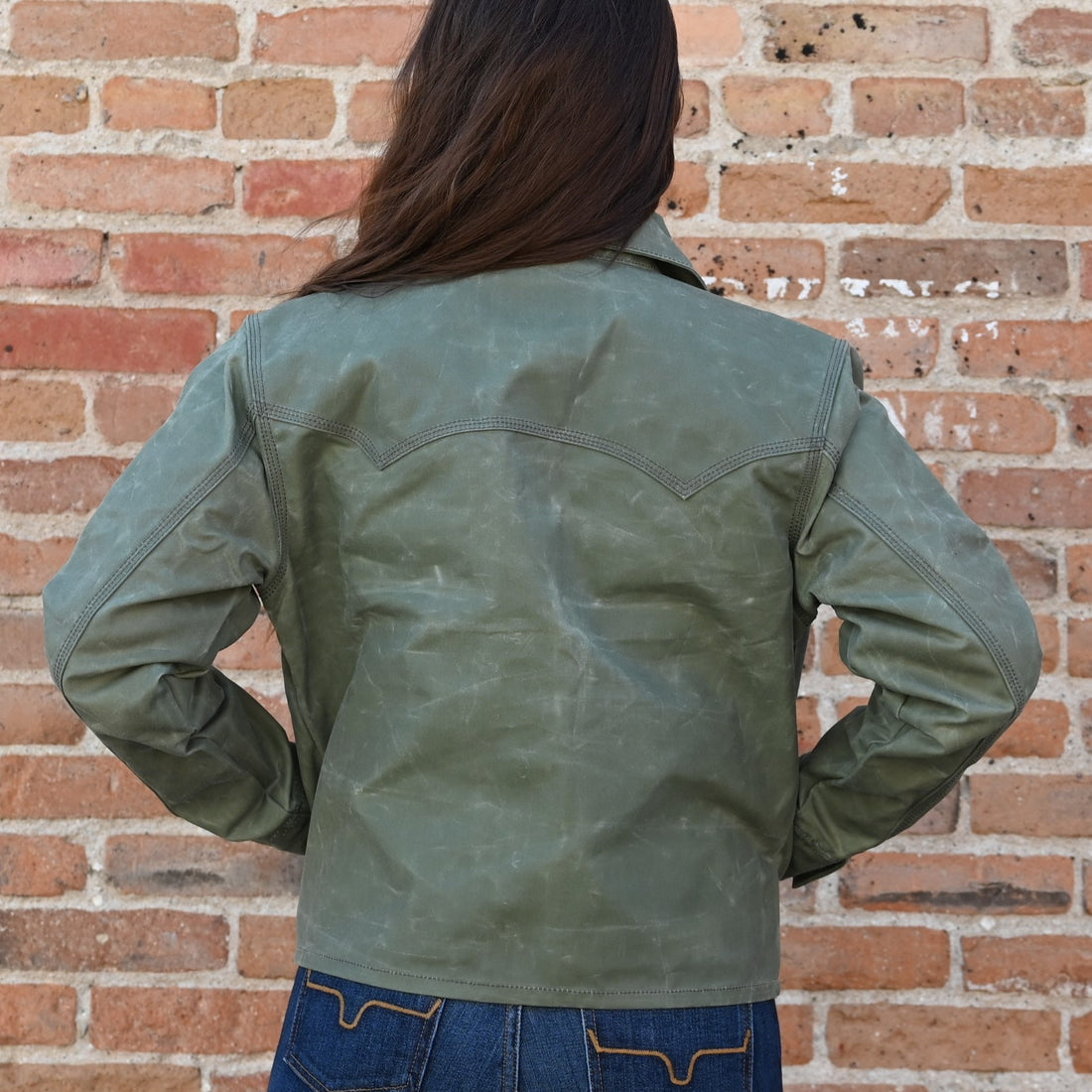 View of back of jacket