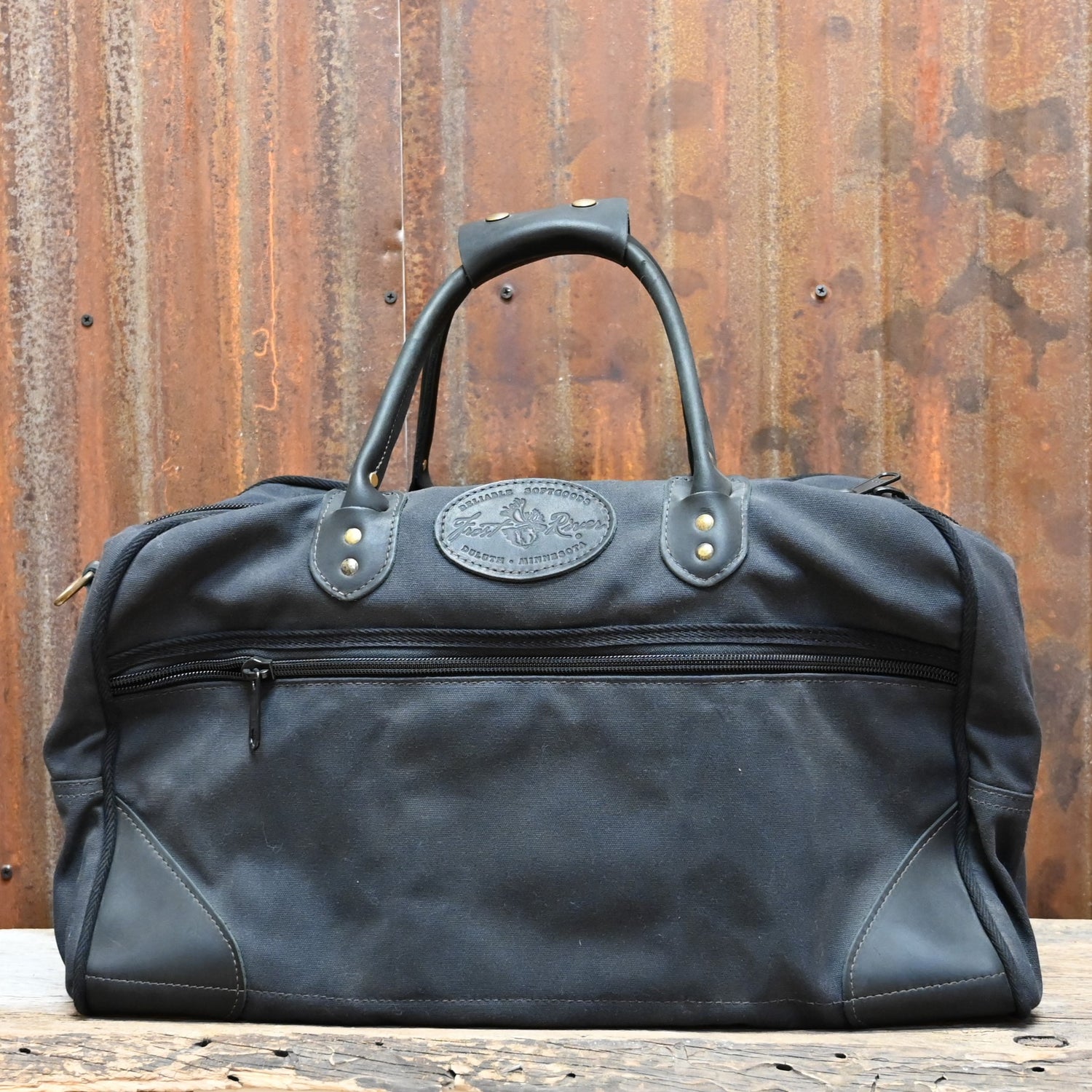 Curtis Carry On Flight Bag in Heritage Black view of front