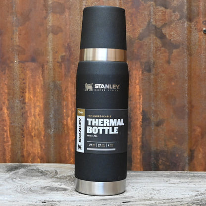 Stanley Unbreakable Thermal Bottle in Foundry Black view of bottle