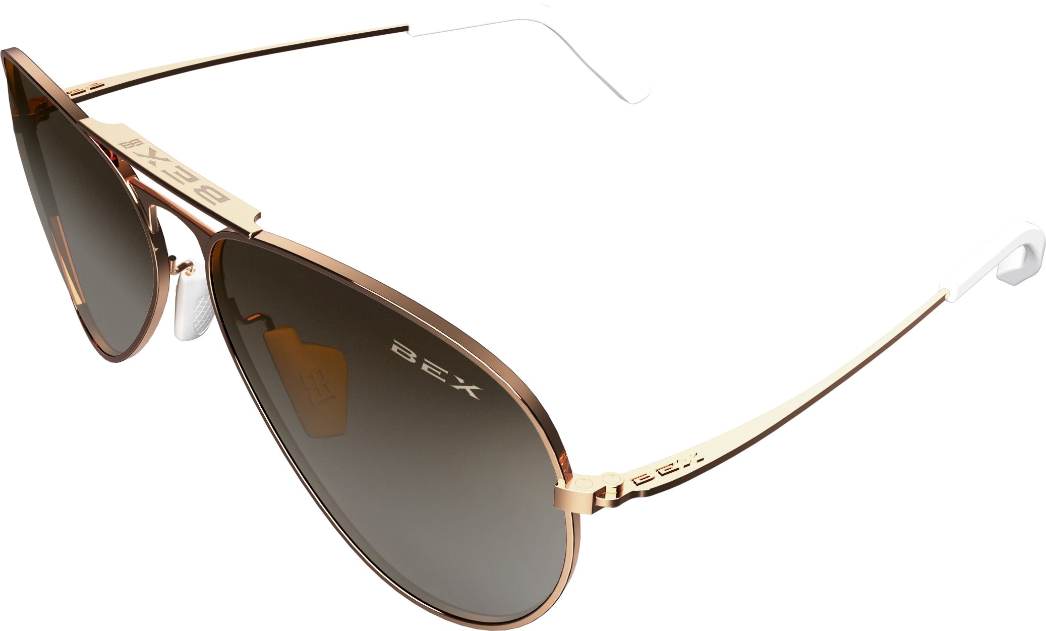 Wesley XS in Rose Gold/Brown view of side