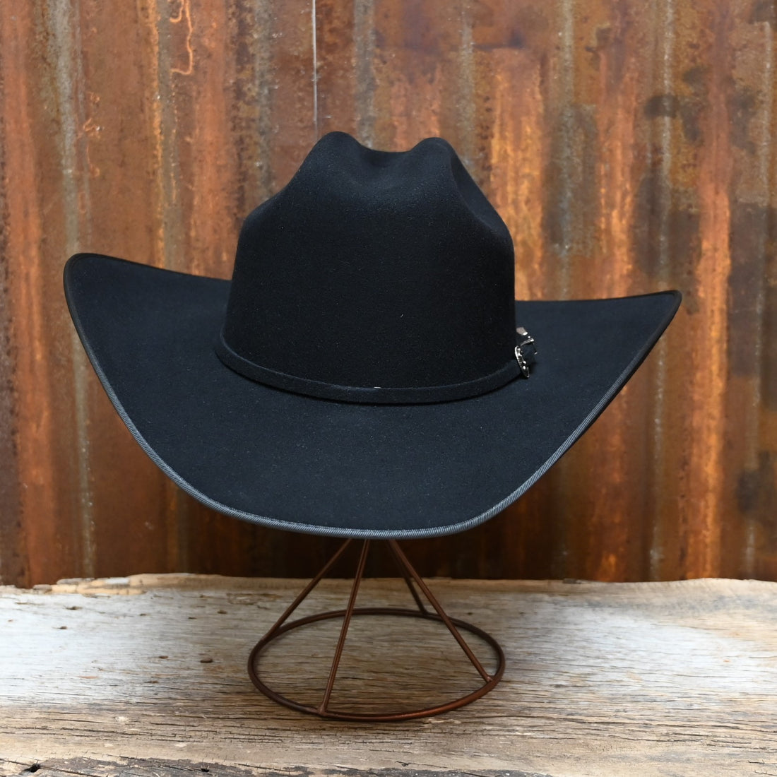 View of front of hat