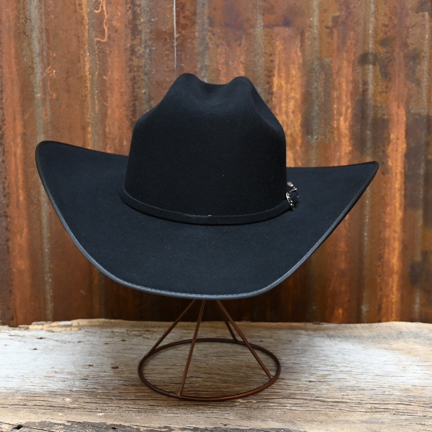 View of front of hat