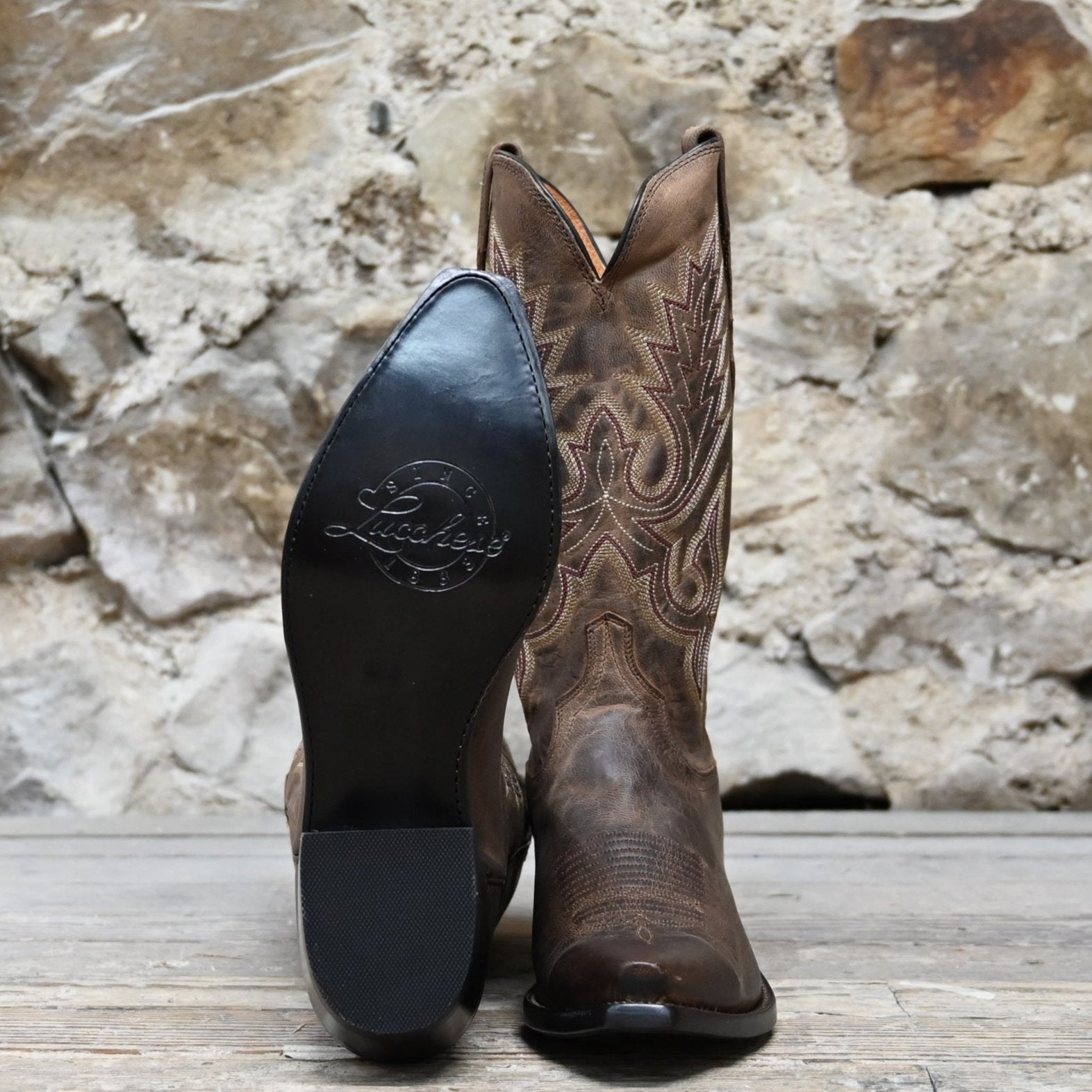 Lucchese chocolate sales madras goat