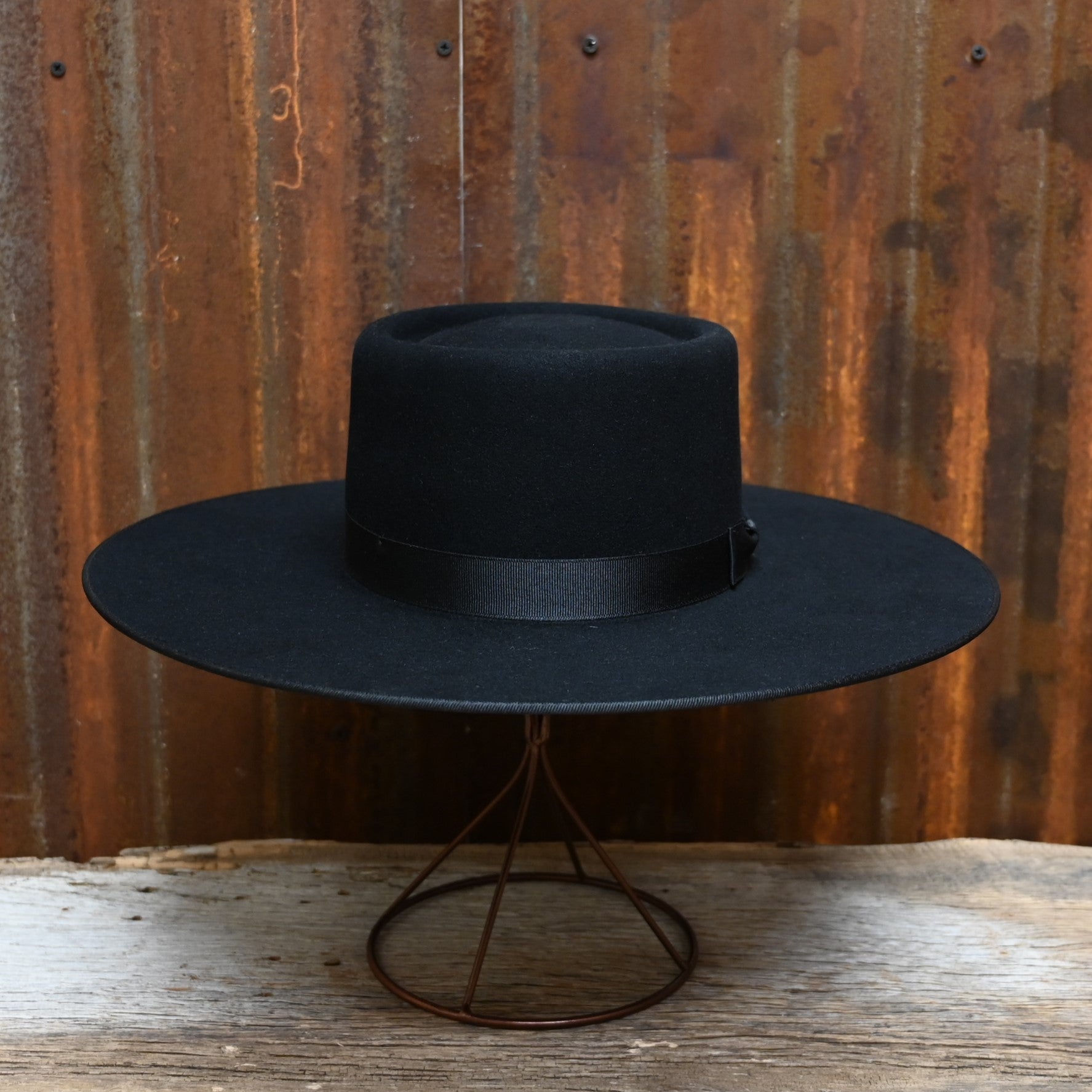 View of front of hat