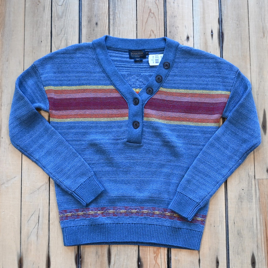 View of front of sweater