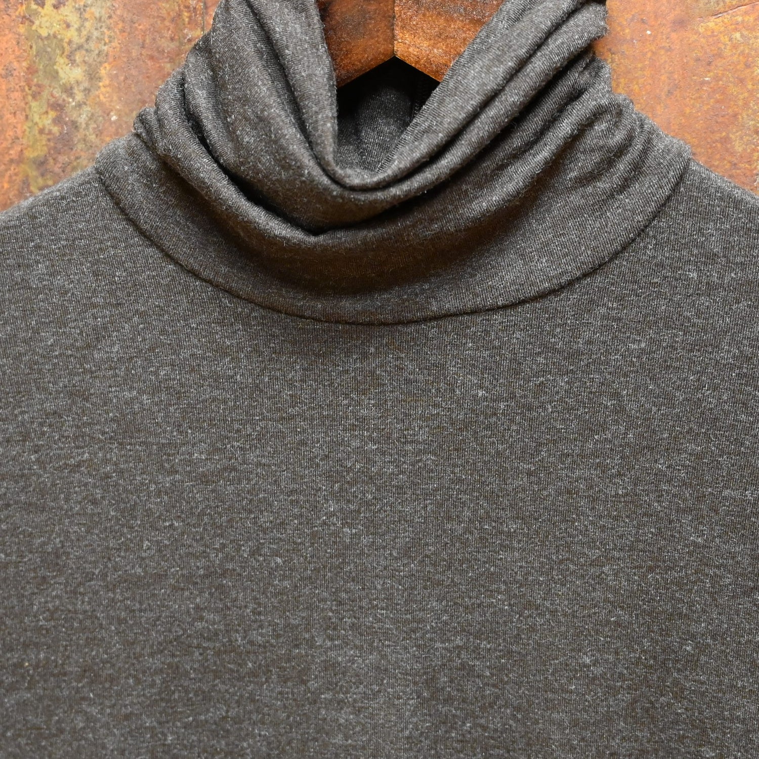 Ladies Brown Dawn Turtleneck view of detail