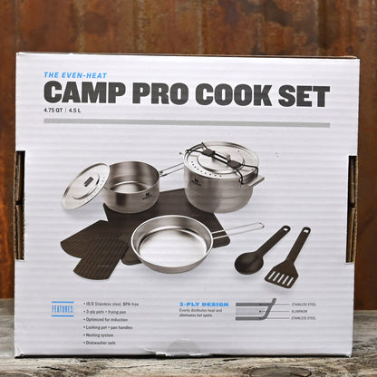 Stanley The Even-Heat Camp Pro Cook Set in Stainless Steelview of cookset