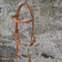 1" Draft Horse Harness Leather Headstall view of headstall