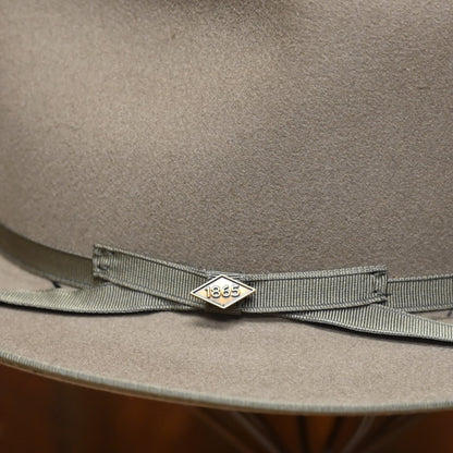 View of detail of hat