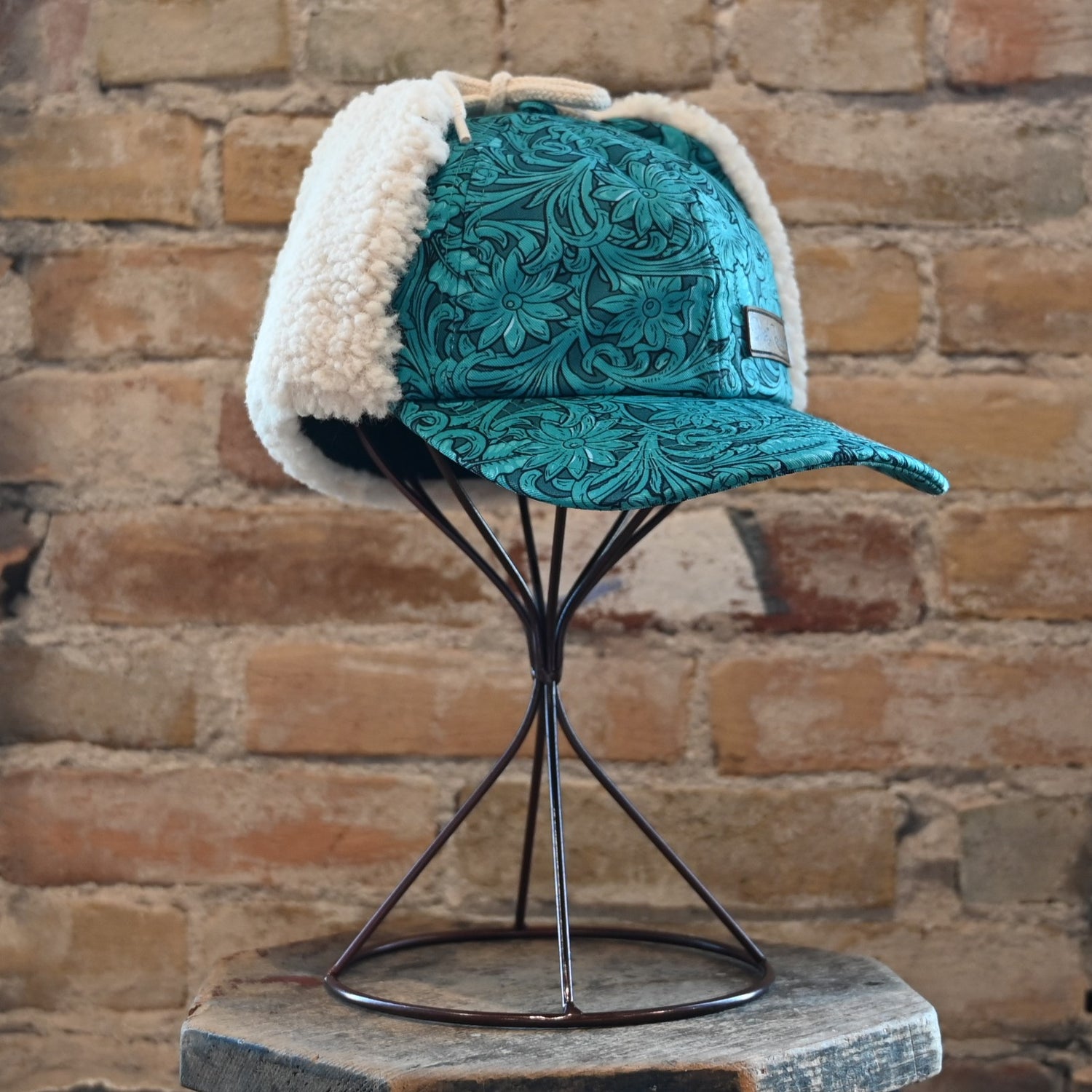 View of front of hat