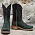 Horse Power 11" High Noon Emerald Vamp with Bison tan and Black top view of front and side