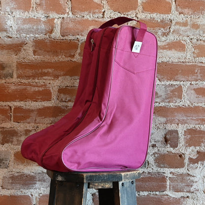 Burgundy Boot Bag