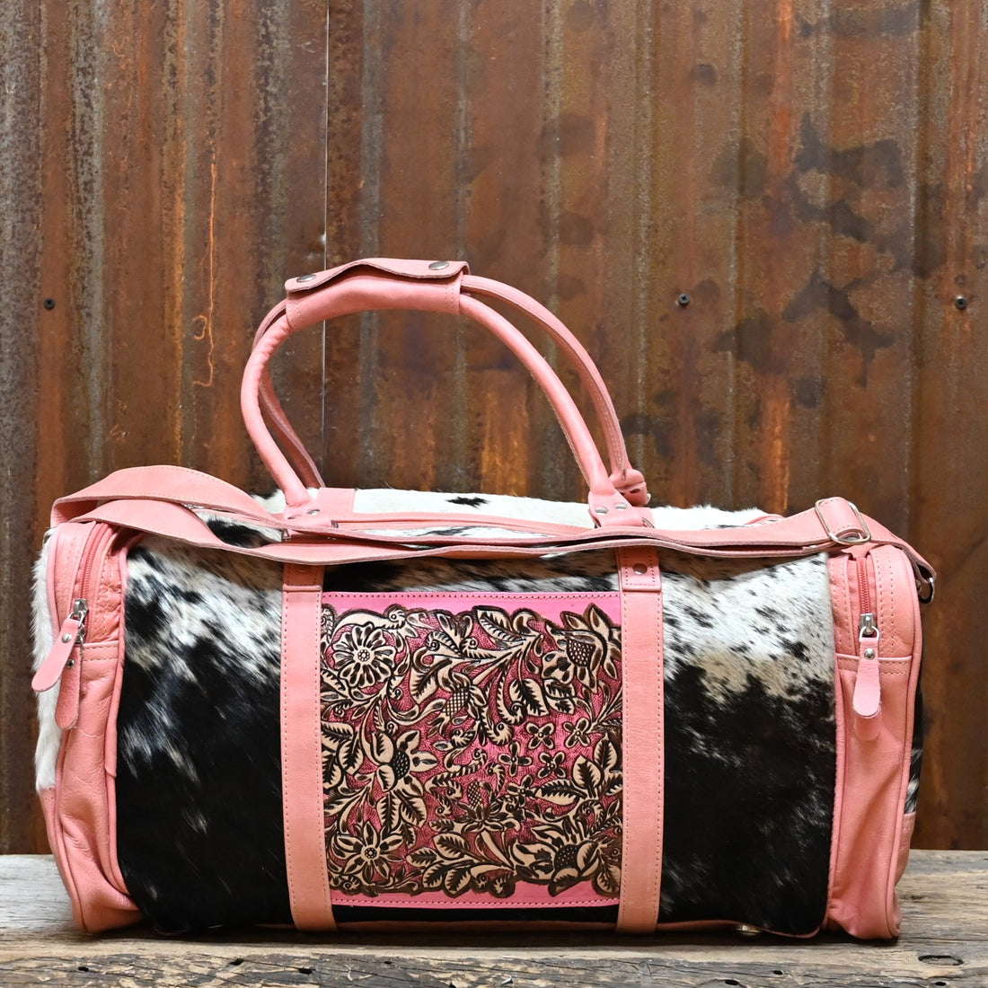 Myra Darling Mesa Traveller Bag in Sunrise Pink view of bag