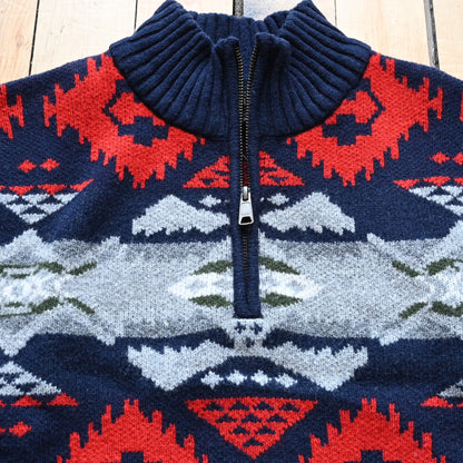 View of sweater detail