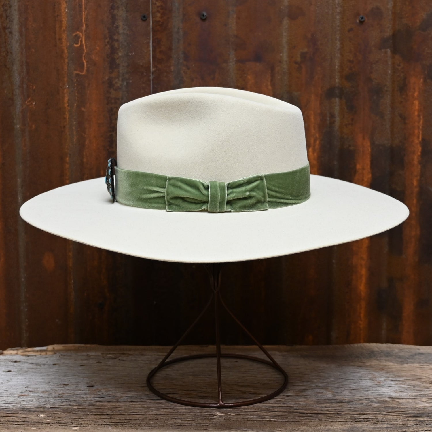 View of side of hat