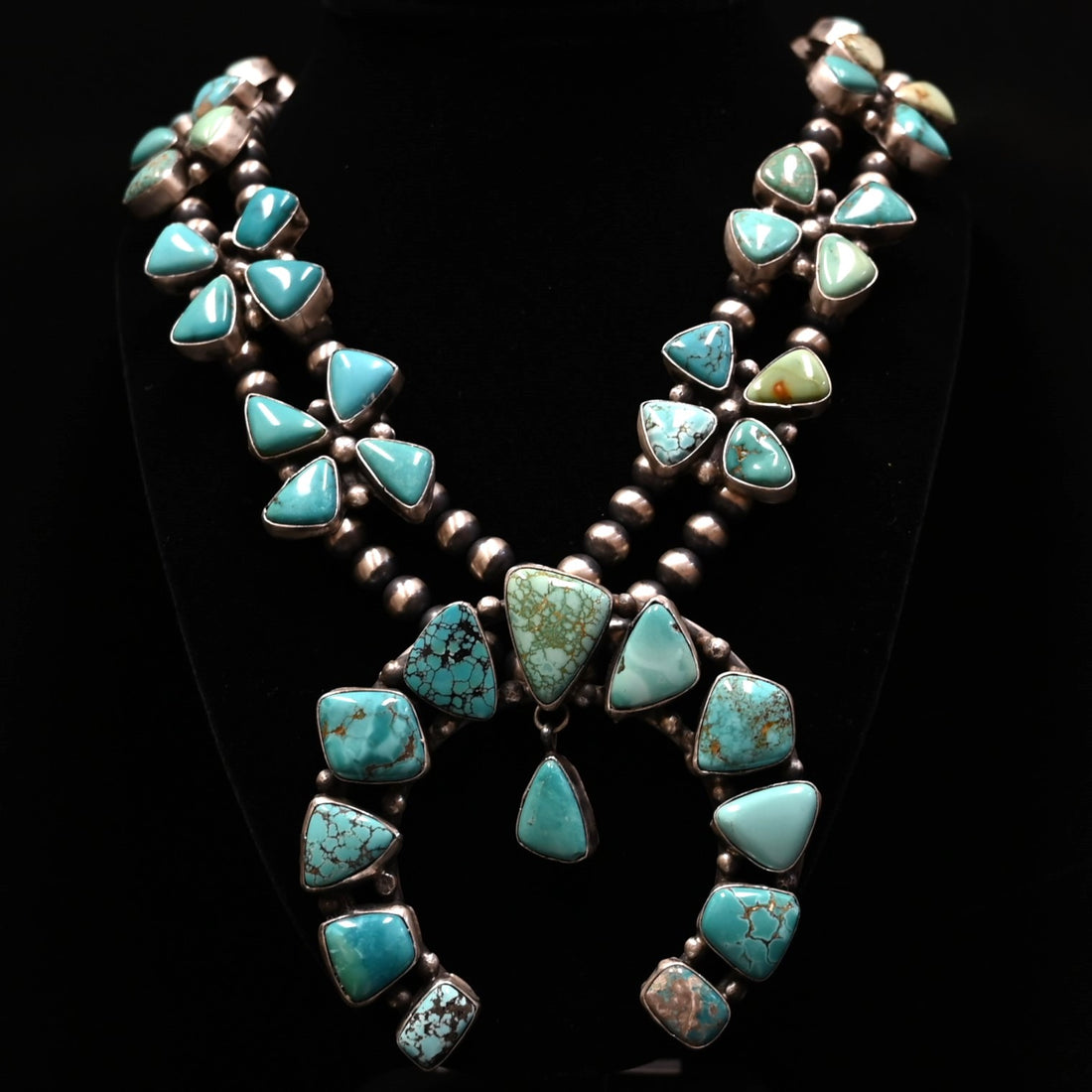 View of front of necklace