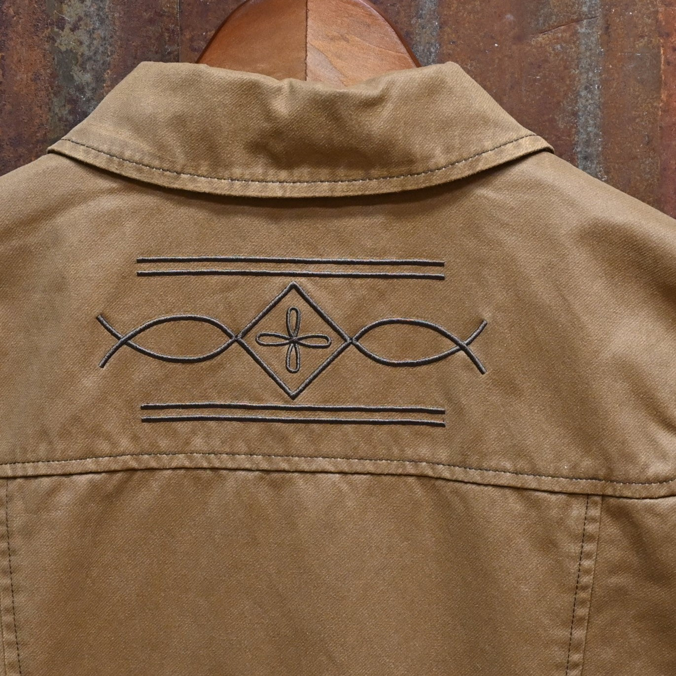 View of back of jacket