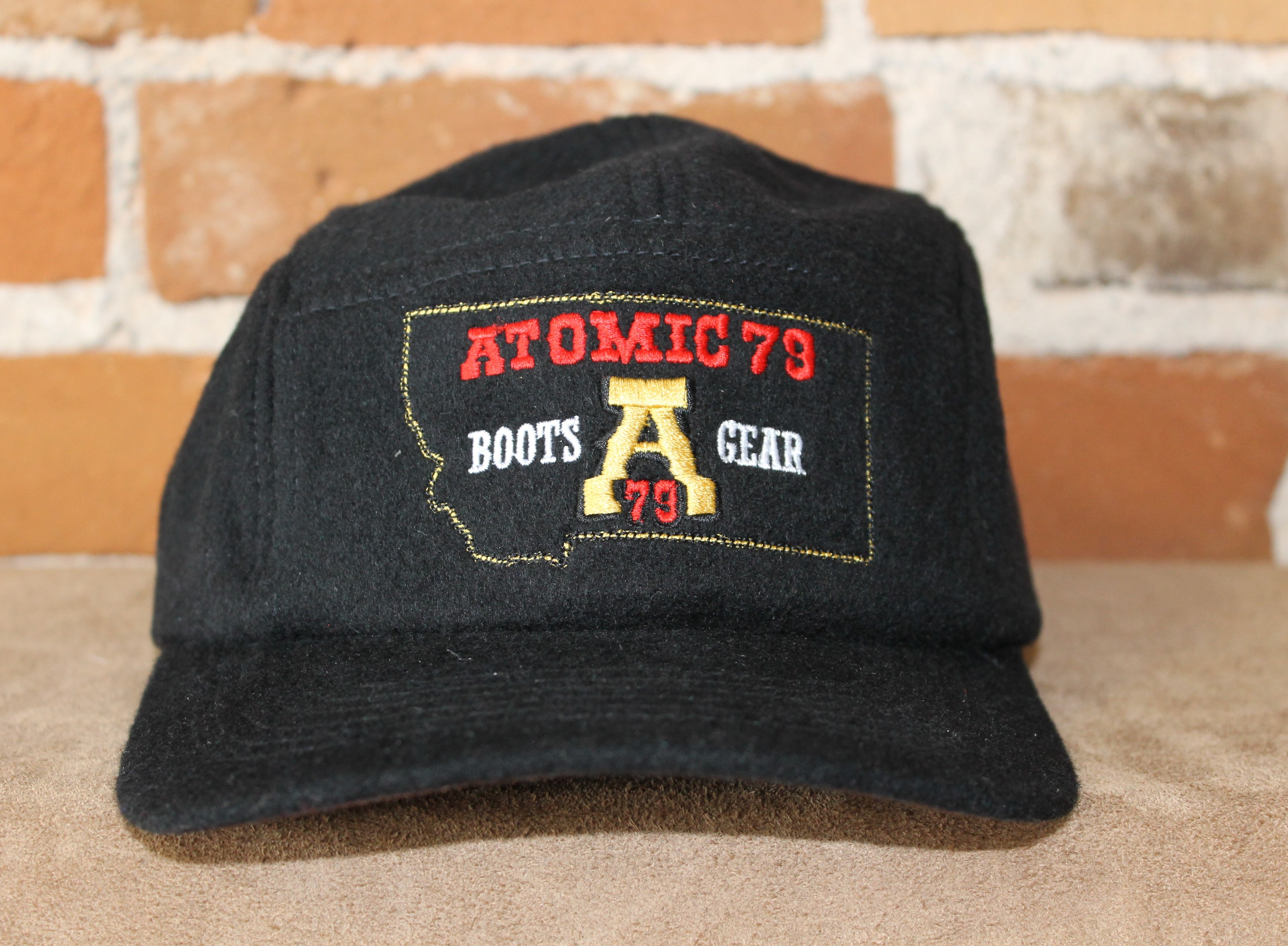 Atomic 79 Black Wool Cap W/Mt Emblem