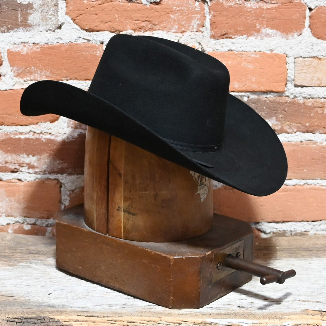 Stetson Rodeo Jr Felt Hat in Black view of hat