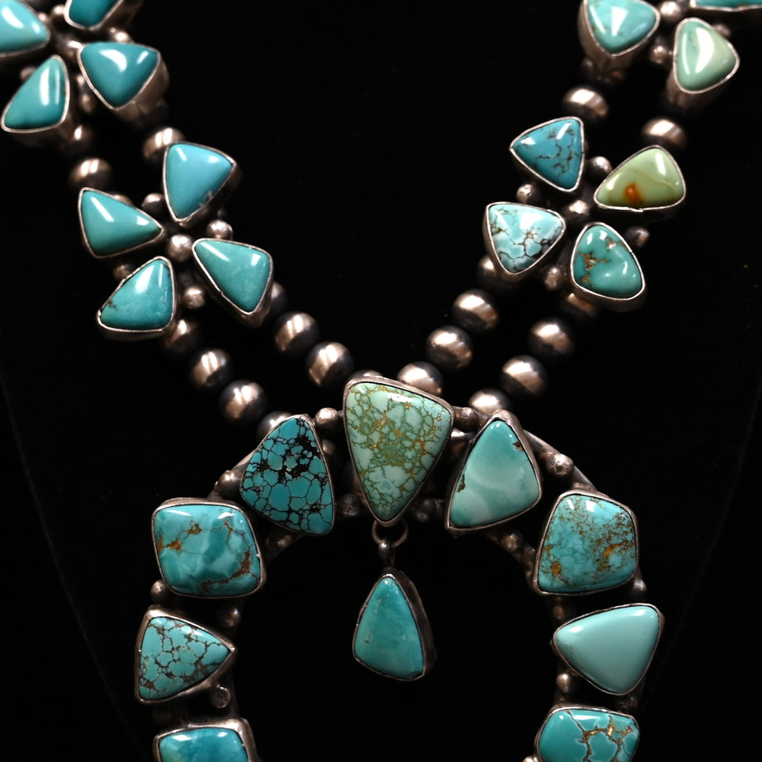 View of detail of necklace