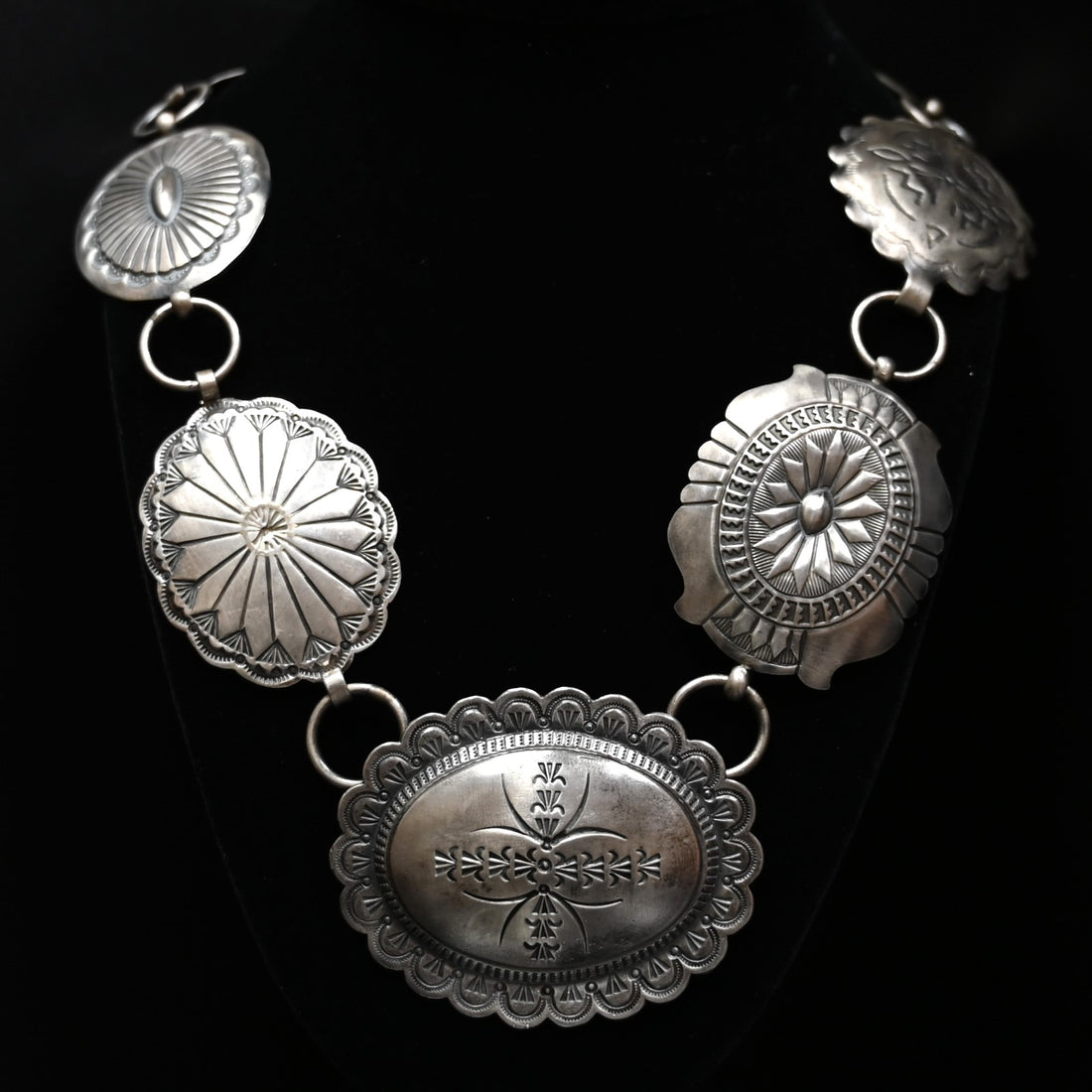 View of front of necklace