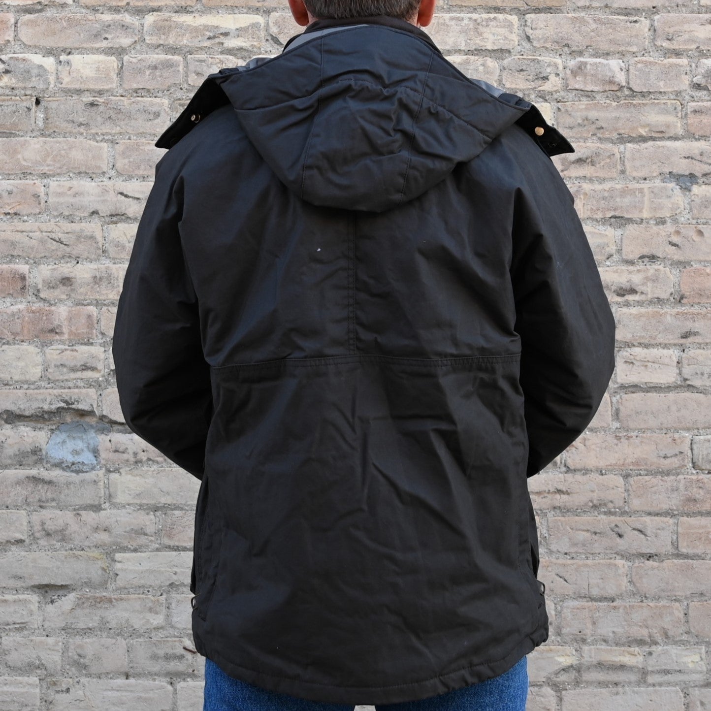 View of back of jacket