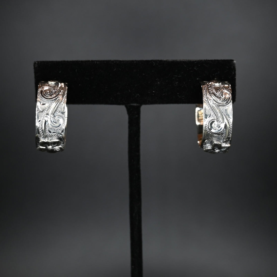 View of earrings