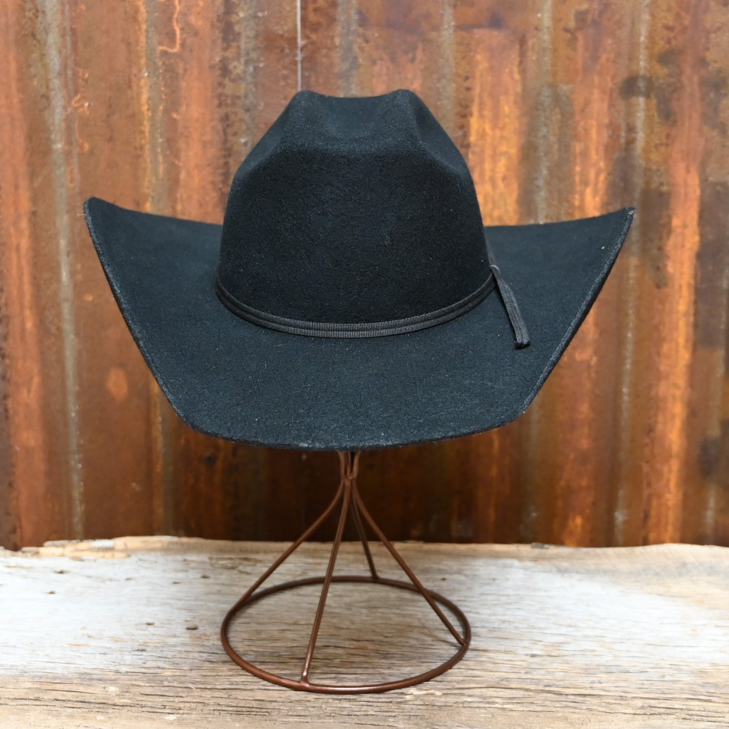 View of front of hat