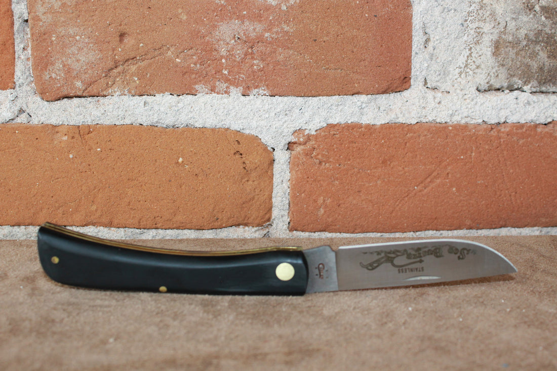 Case Synthetic Jet Black Sod Buster view of knife