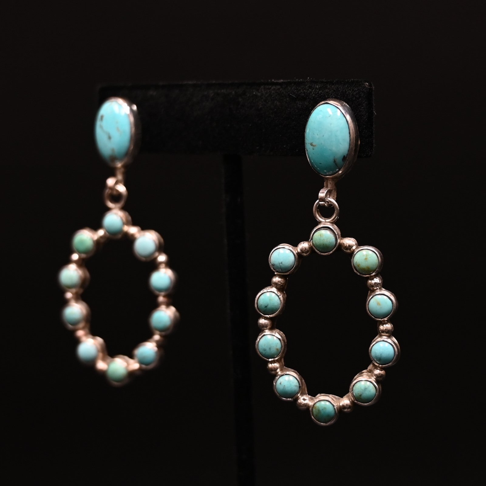 View of earrings