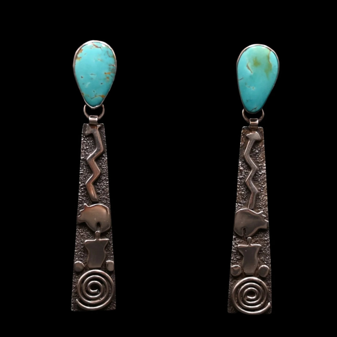 View of earrings