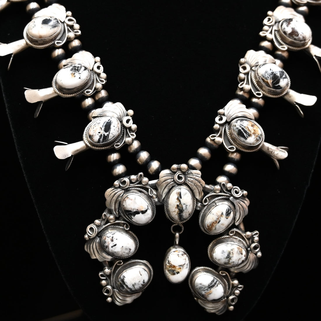 View of detail of necklace