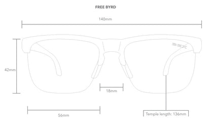 Free Byrd in Tortoise/Brown view of fit guide