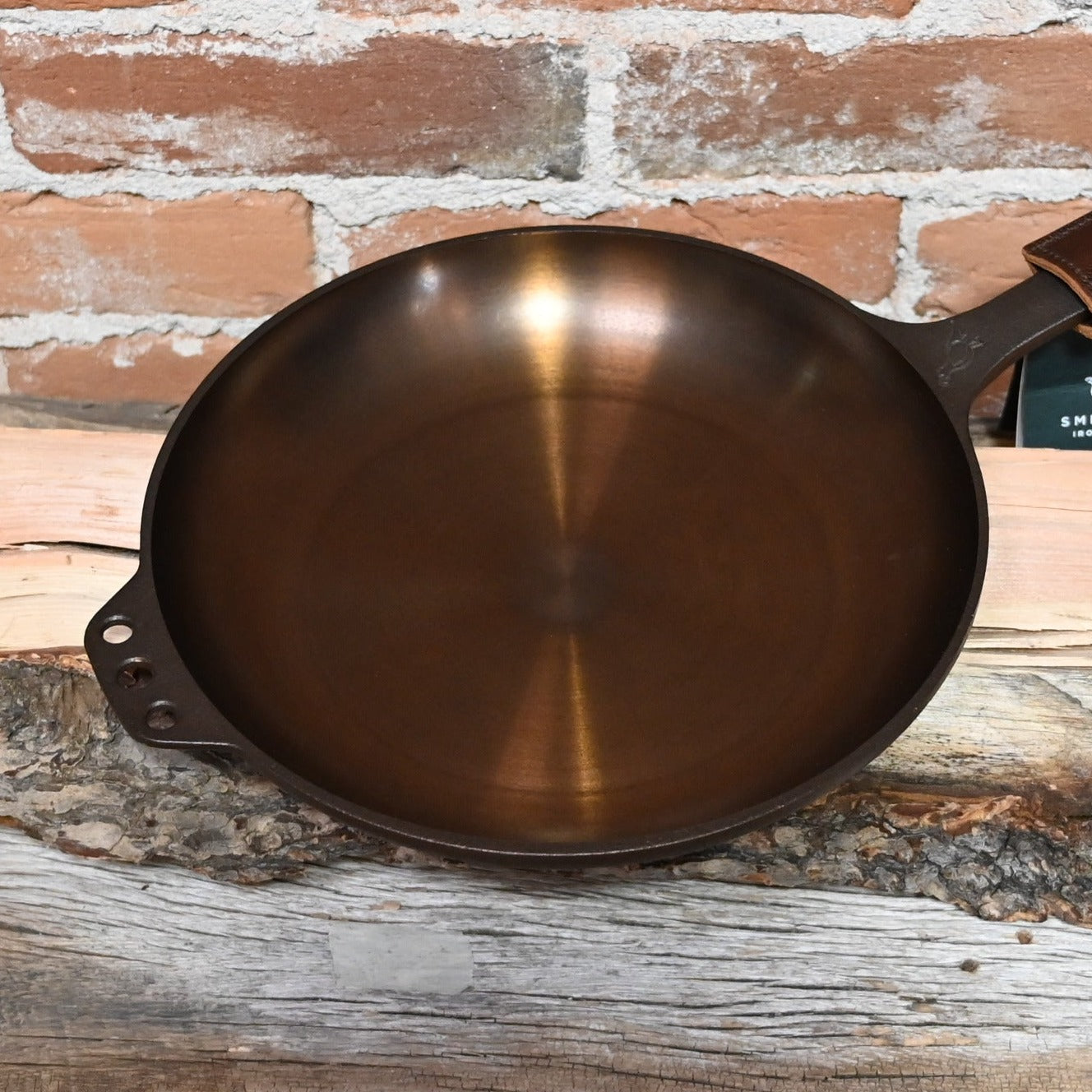 Smithey 10in Cast Iron Chef Skillet view of top