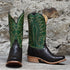 Hyer SPEARVILLE 13" Grass Green Top with Coffee Matte Belly Caiman Vamp view of front and side