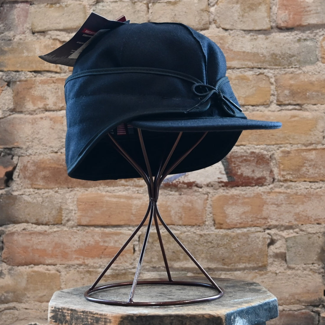 View of front of hat