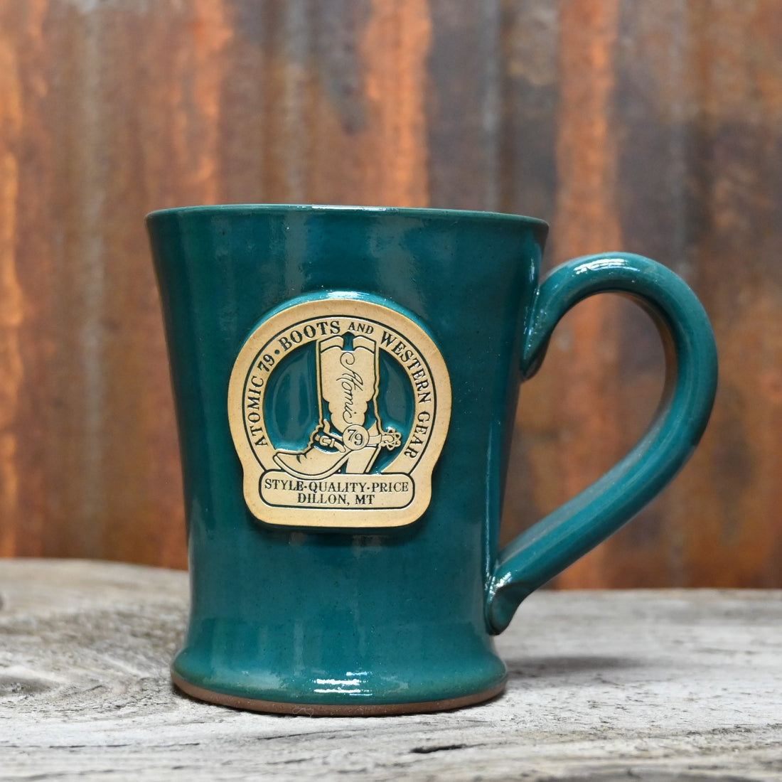 Renaissance Boyager in Teal view of mug