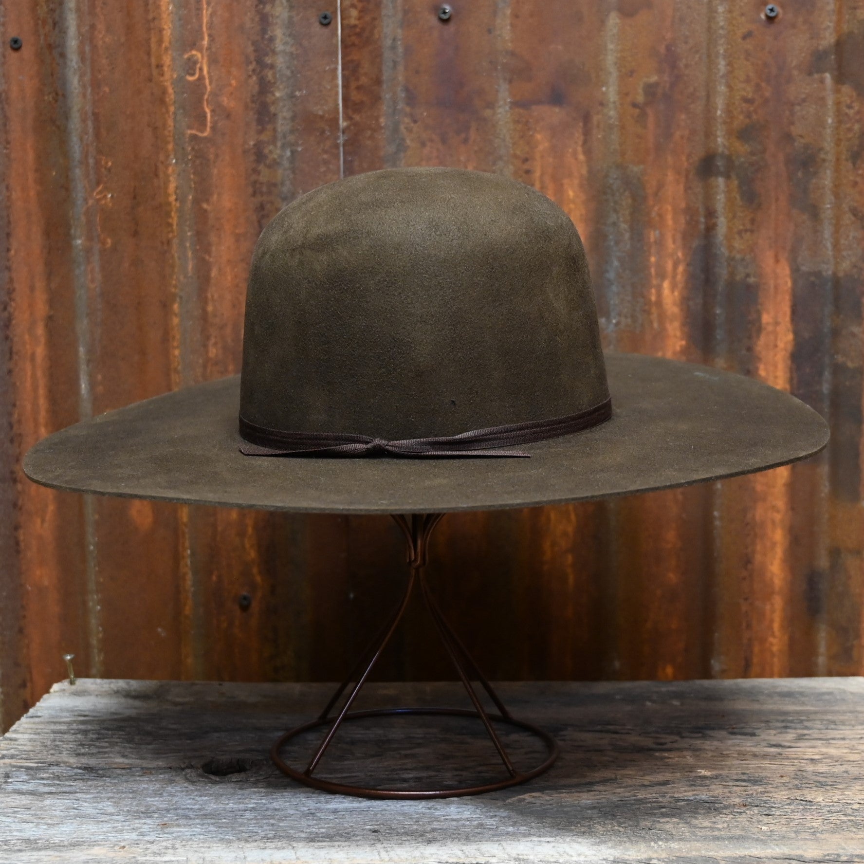 View of side of hat