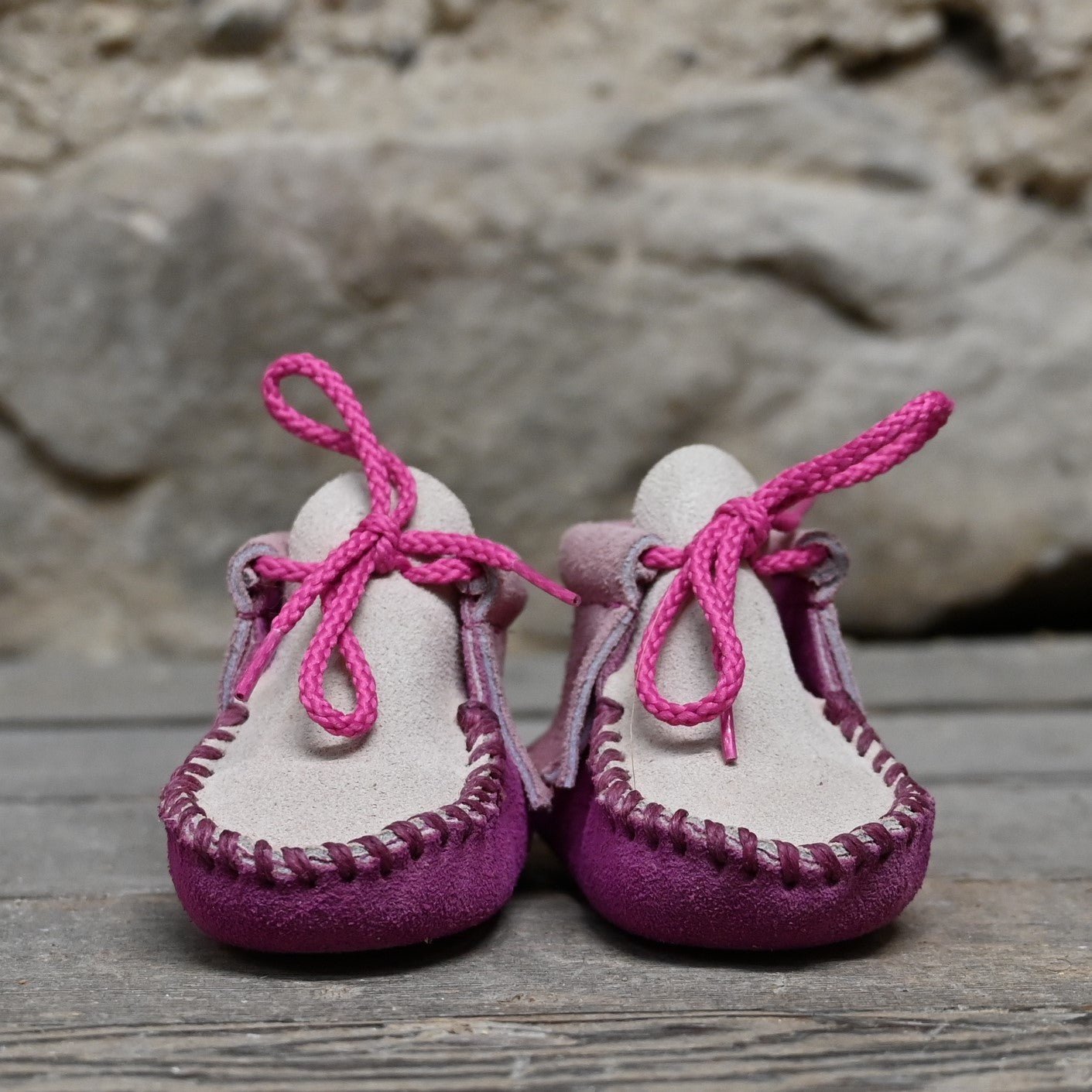 Wapsi &quot;Frills&quot; in Pink and Raspberry W/Fringe view of front