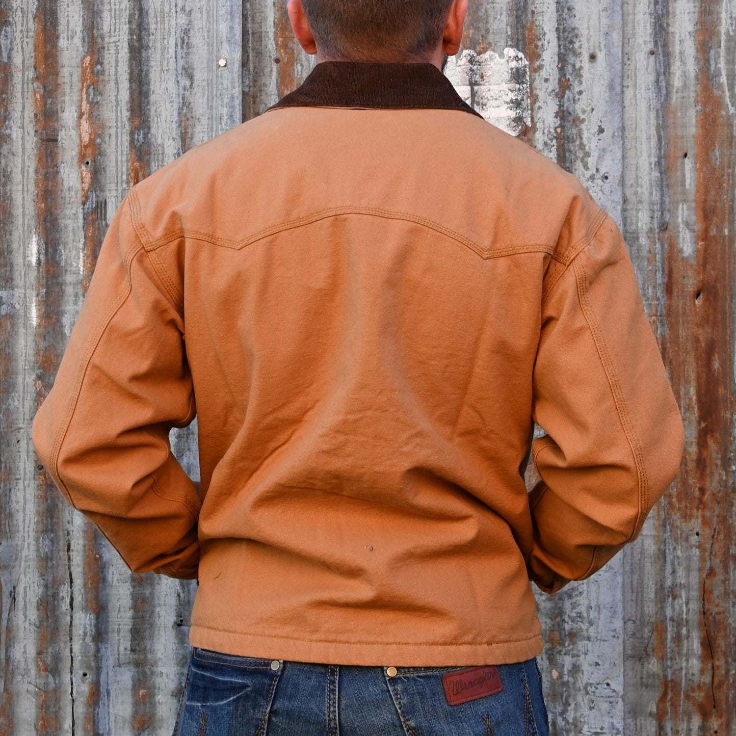 View of back of jacket