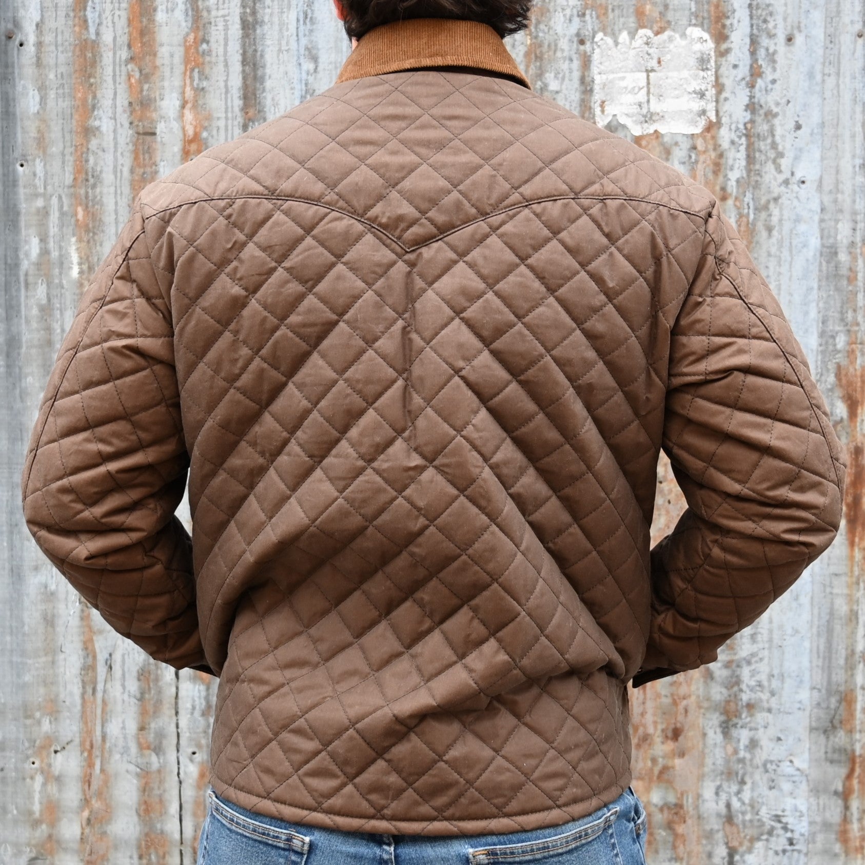 View of back of jacket