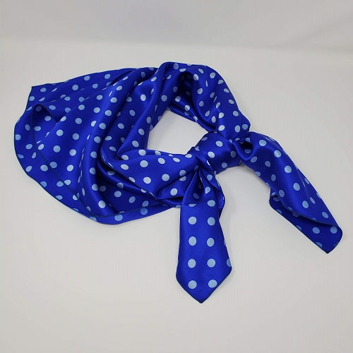 Cowboy Images Charmeuse 3/8" Light Blue Dot on Hero