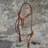 Knoted Browband Headstall with Ties view of headstall