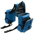 Trailmax 500 Series Deluxe 5 Piece Saddlebag System in Glacier Blue view of saddle bag