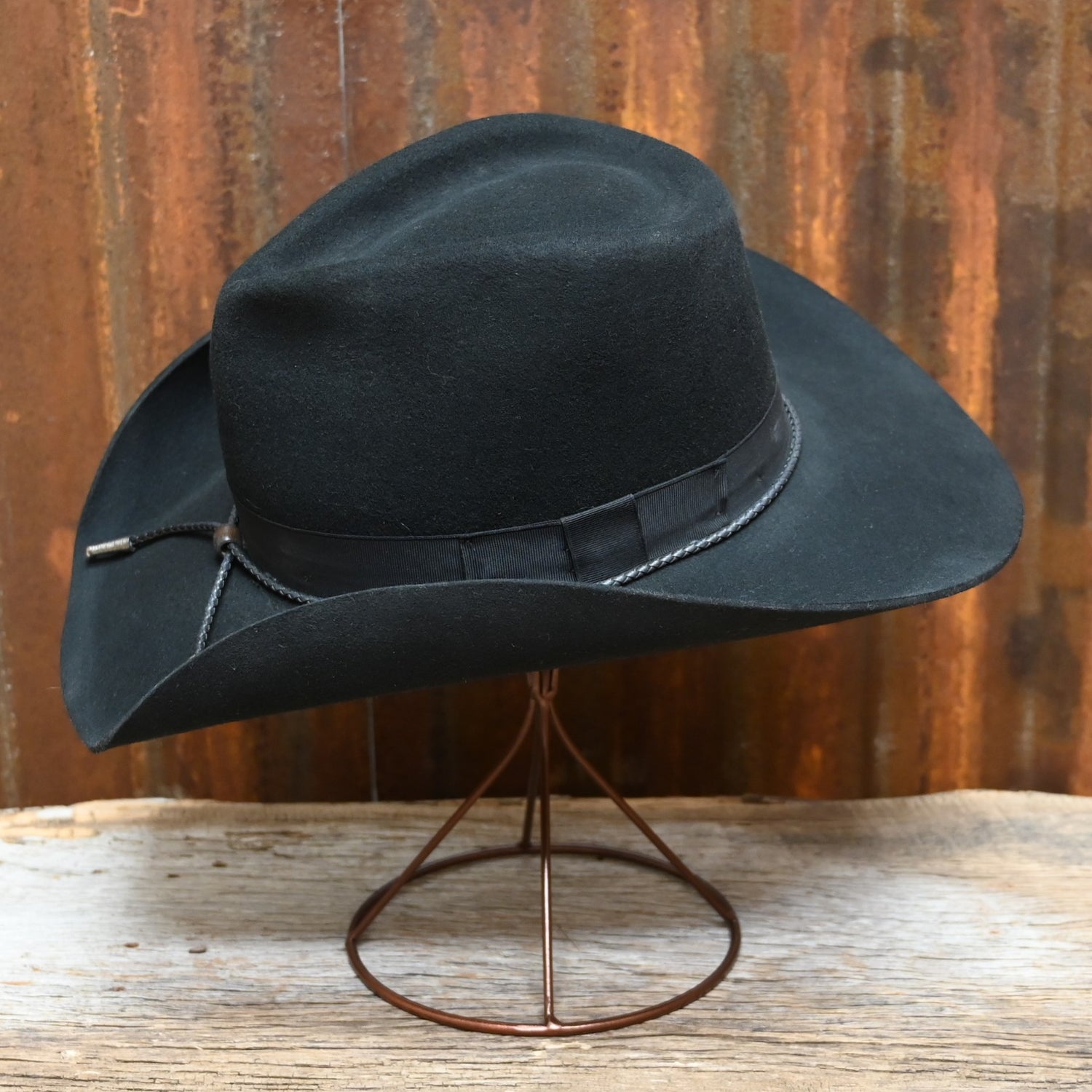 View of side of hat